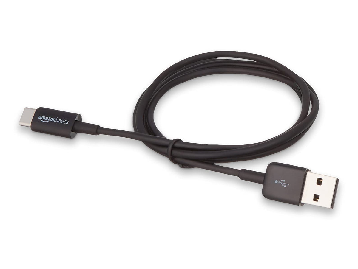 Amazon Basics USB-A to USB-C Fast Charger Cable, USB 2.0, 480Mbps Speed, USB-IF Certified, for Apple iPhone 16/15, iPad, Samsung Galaxy, Tablets, Laptops, 0.9 m, Black