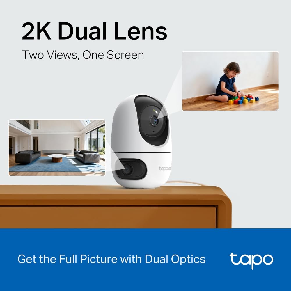 Tapo C210 2K 3MP Pan/Tilt Indoor Security Camera Pet Camera House Security