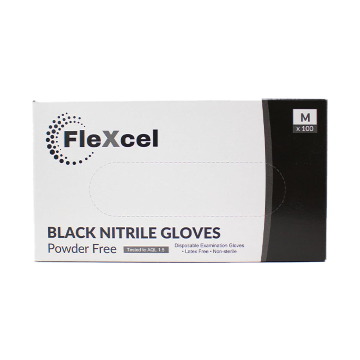 Powder Free Nitrile Gloves - Medical-Grade, Latex-Free, Food Safe (Box of 100)