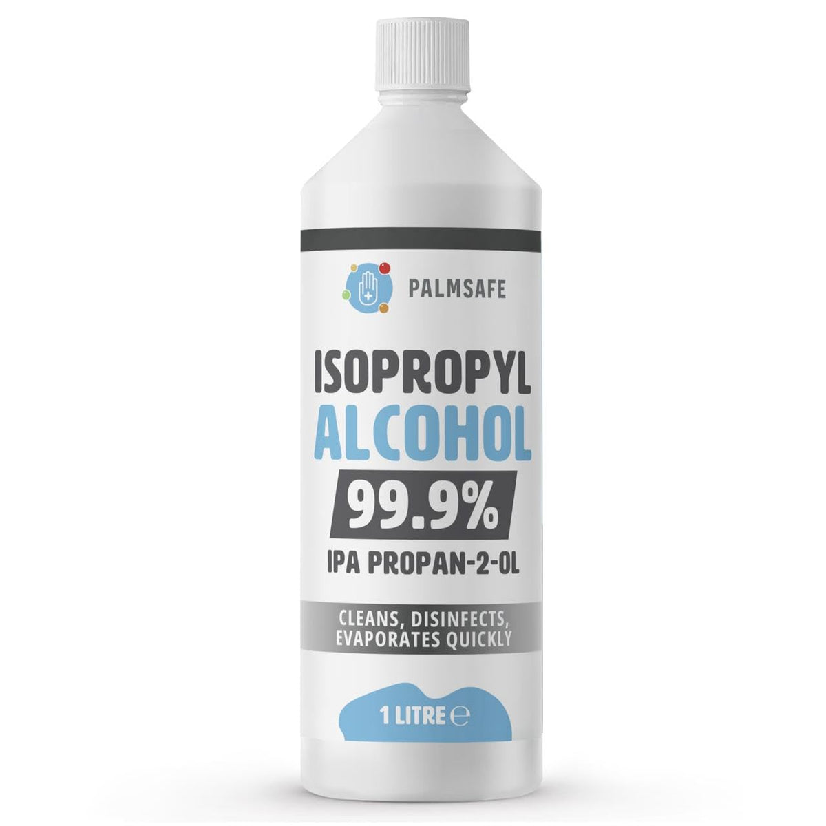 Isopropanol Alcohol IPA 99.99% 500ml Disinfectant for Household, Hospitals Office - Electronics, Stains, Grease, Glue and Paint Cleaner Easy Pour