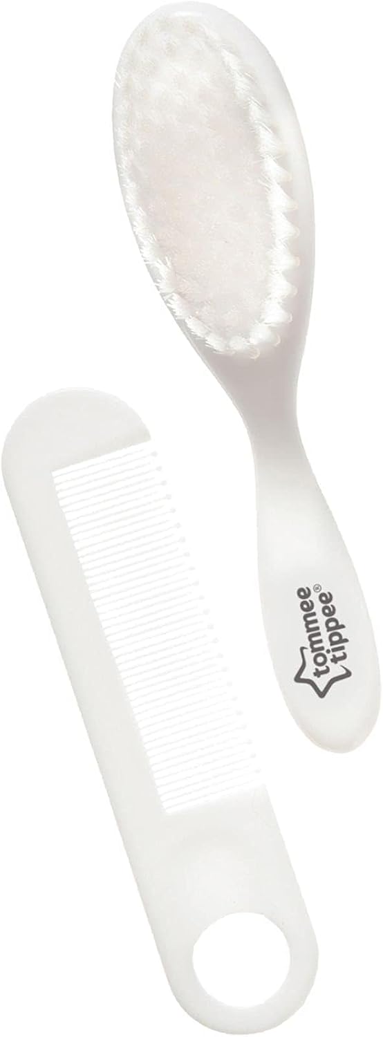 Tommee Tippee Essential Basics Brush and Comb Set White