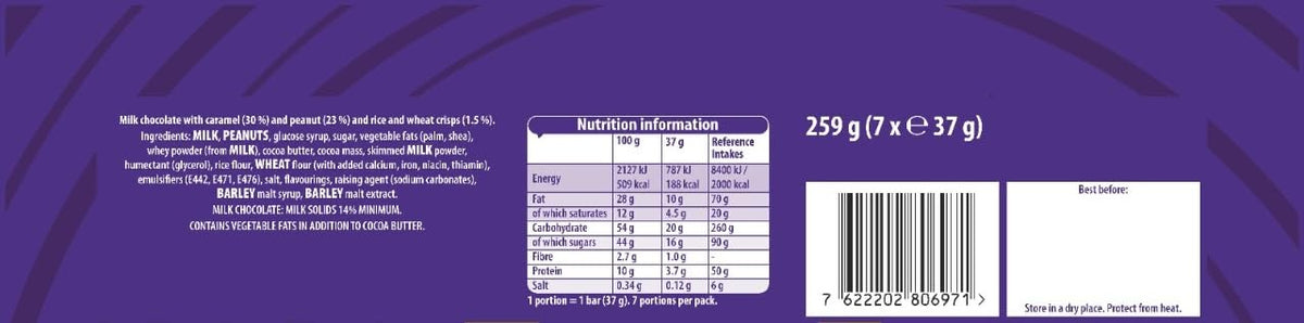 Cadbury Wispa Chocolate Bar, Smooth Milk Chocolate, 4 x 27.9 g (Pack of 1)