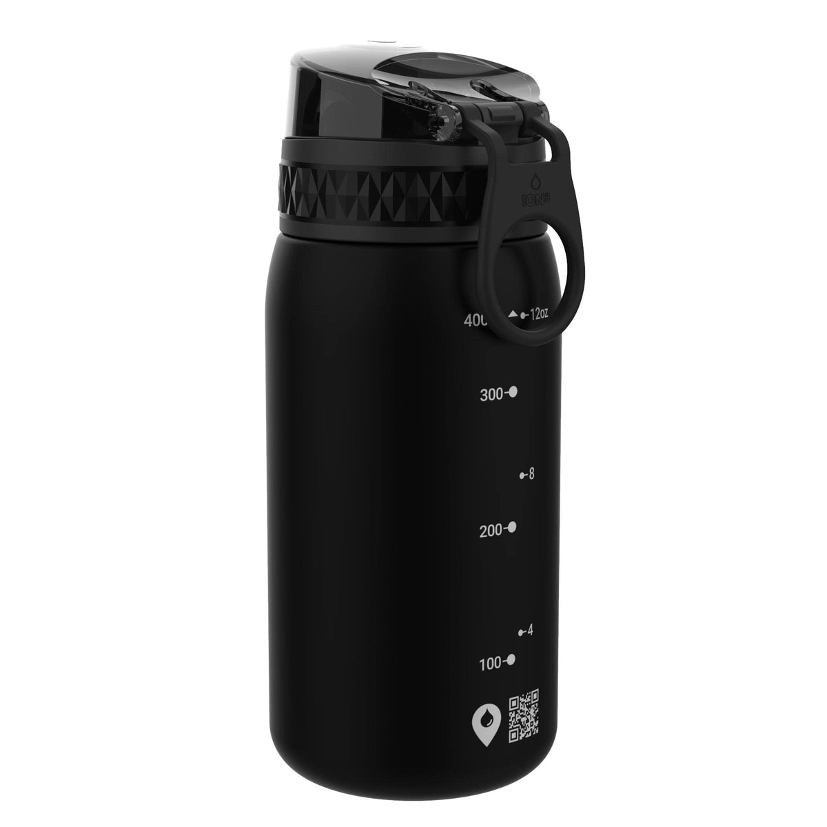 ION8 Kids Water Bottle, 350 ml/12 oz, Leak Proof, Easy to Open, Secure Lock, Dishwasher Safe, Carry Handle, Hygienic Flip Cover, Easy Clean, Odour Free, Rose Pink