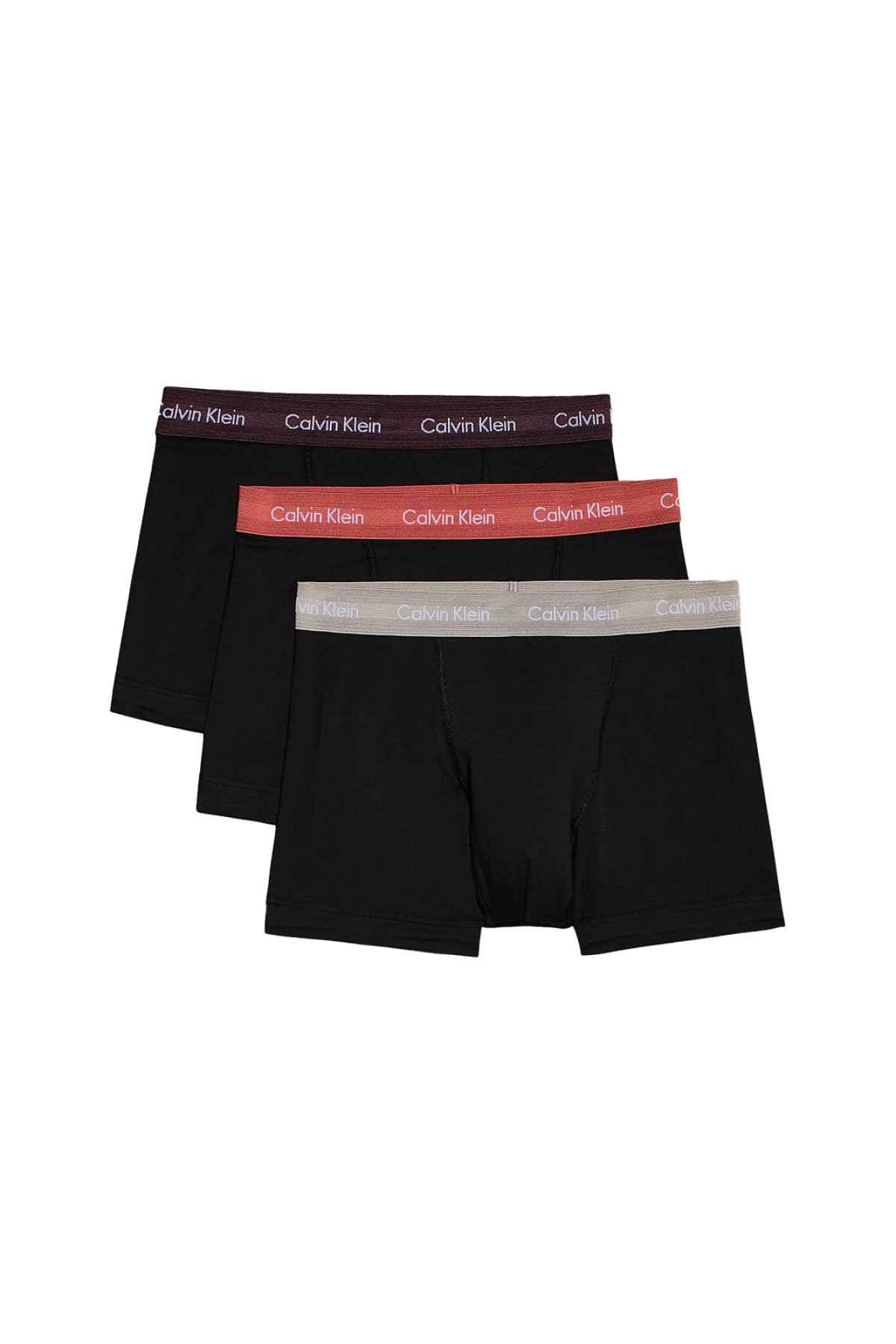 Calvin Klein Men’s 3 Pack Trunks with Logo Waistband