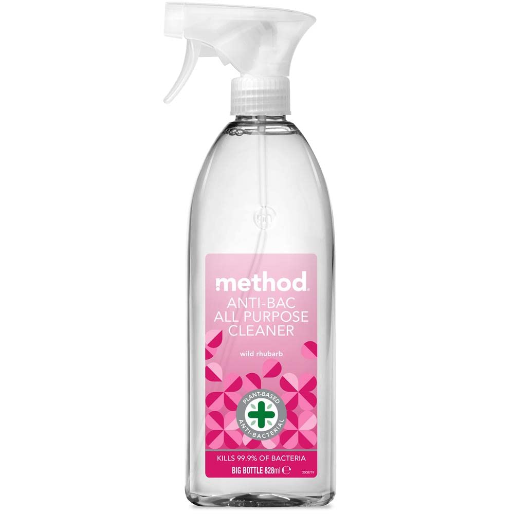 Method Anti-Bacterial Cleaner Spray, Orange Yuzu, Kills 99.9%, 828ml