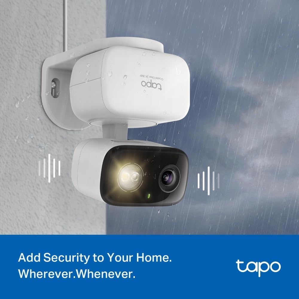 Tapo C216 2K 3MP Pan/Tilt Indoor Outdoor Security Camera Spotlights Camera