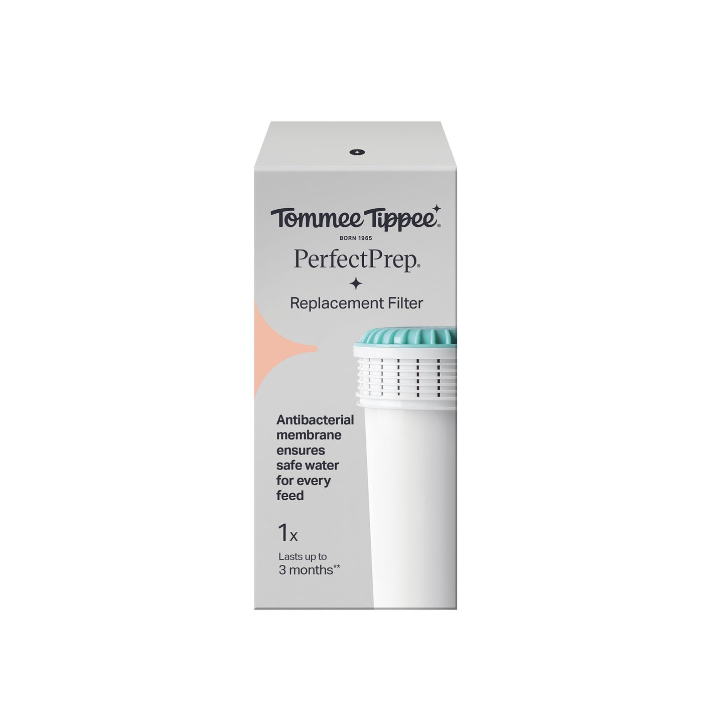 Tommee Tippee Perfect Prep Replacement Filter, Pack of 1, Compatible with All Perfect Prep Machines, Antibacterial Filter Removes Bacteria, Impurities and Contaminants