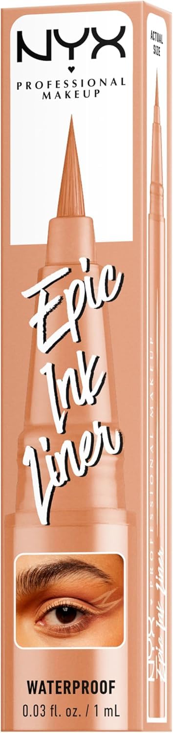 NYX Professional Makeup Eye Liner, Epic Ink Waterproof Liner, Black