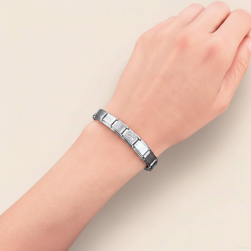 Italian Charm Link Number Birthday Milestones fit 9mm bracelet