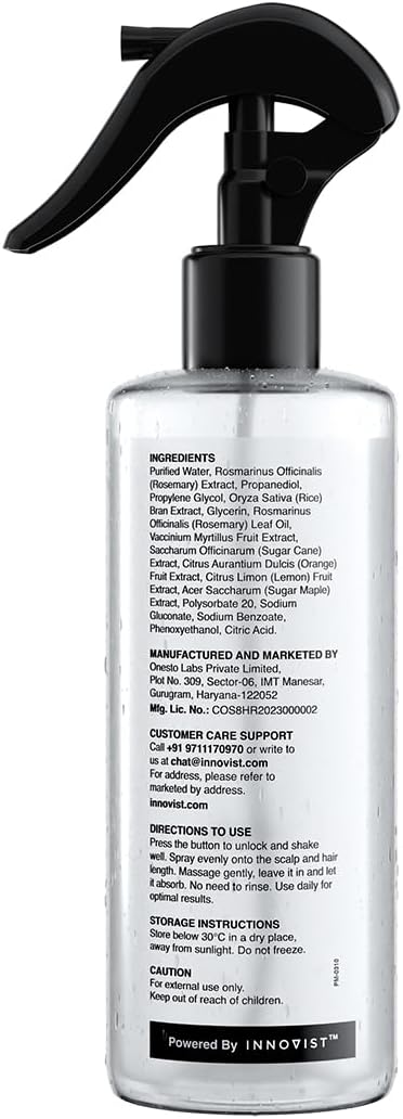 Bare Anatomy Rosemary & Rice Water Growth Spray | All Hair Types | 200ml