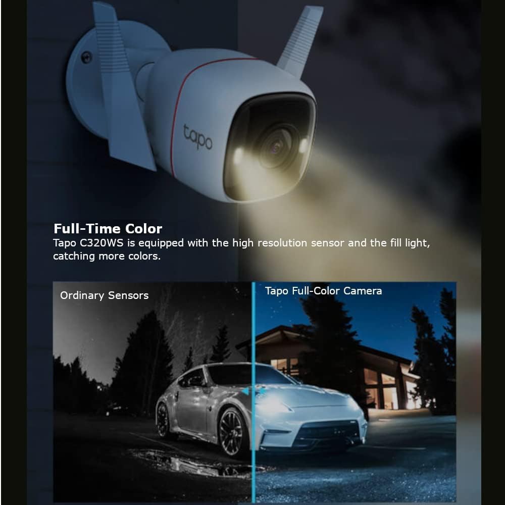 Tapo C216 2K 3MP Pan/Tilt Indoor Outdoor Security Camera Spotlights Camera