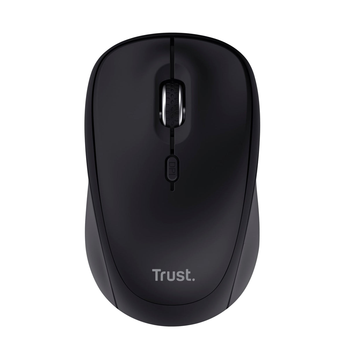Trust Yvi FX Wireless Mouse with LED Illumination, USB Micro Receiver, RF 2.4 GHz, 800/1600 DPI, Ambidextrous, 8 m Range, Computer Mouse for Laptop, PC and Mac - Pink