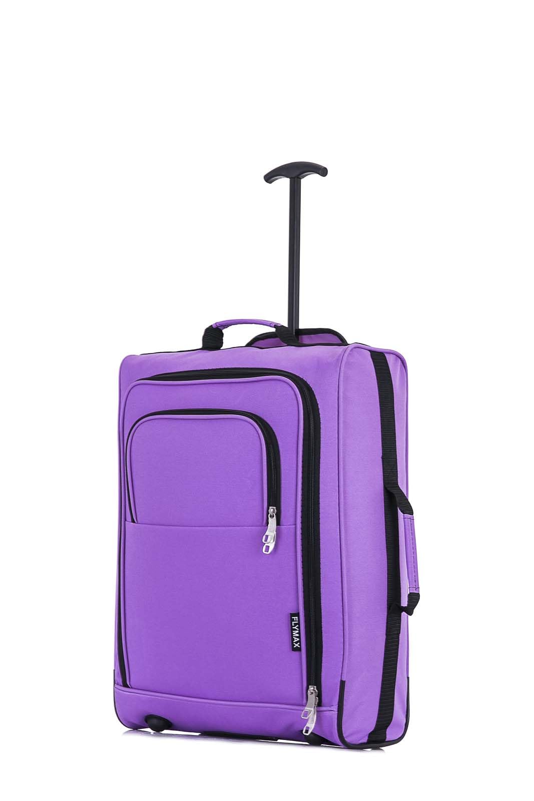 Easyjet 45x36x20 Carry on Suitcase Approved Underseat Cabin Bag Case Lightweight Hand Luggage 1.3kg 33L Black