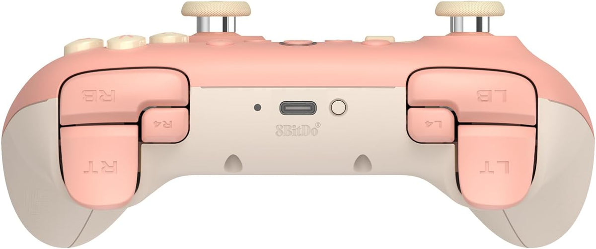 8Bitdo Ultimate 2C Wireless Controller for Windows PC and Android, with 1000Hz Polling Rate, Hall Effect Joysticks and Hall Triggers, and Remappable L4/R4 Bumpers (Peach)