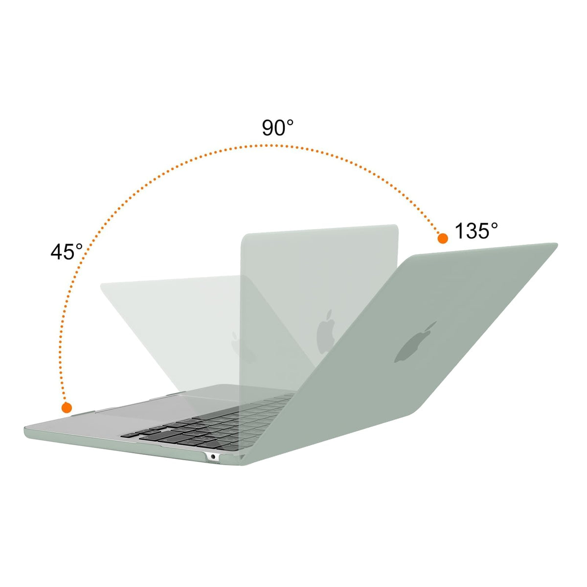 MOSISO Compatible with MacBook Air 15 inch Case 2026, Antique Green