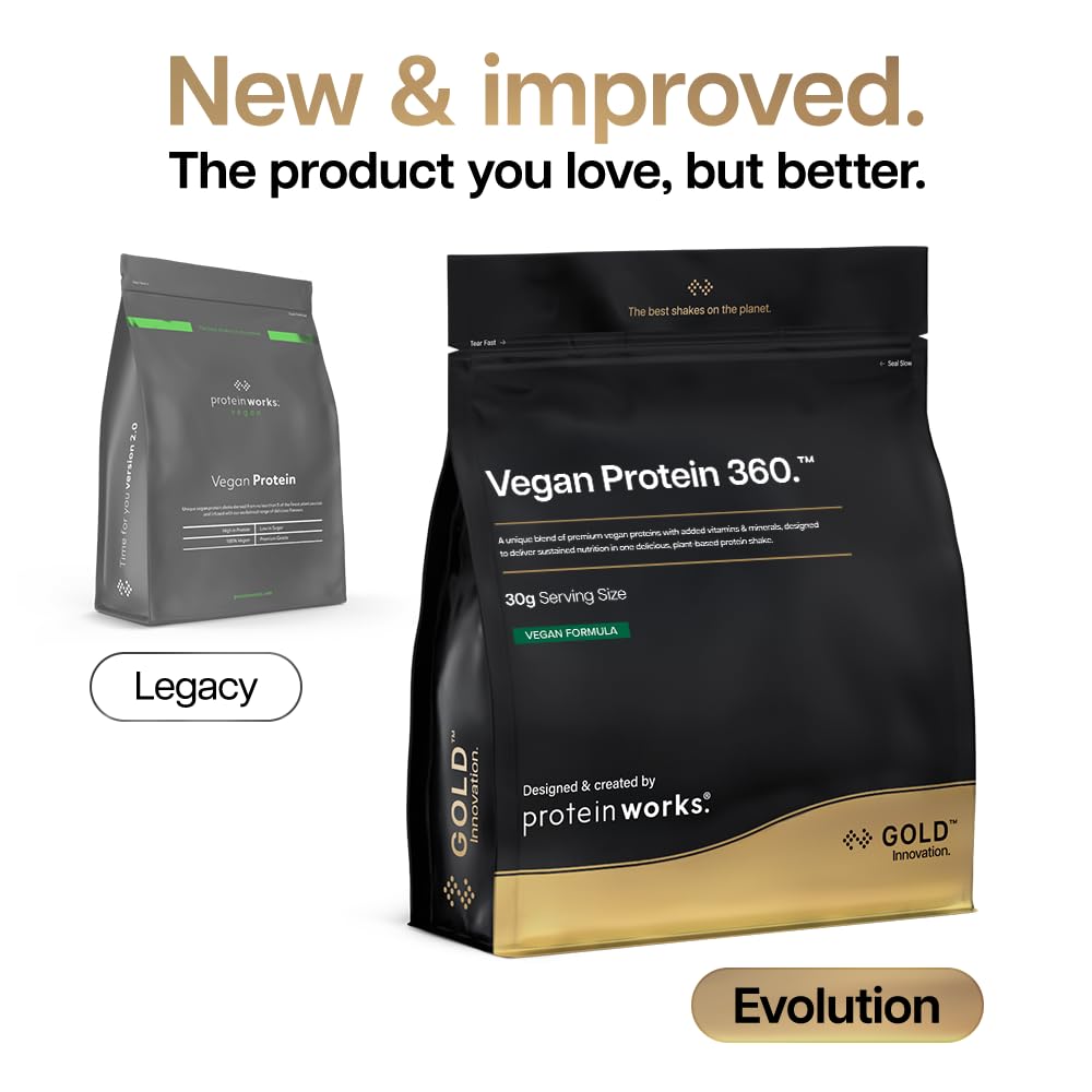 Protein Works | Vegan Protein 360 - Gold, Chocolate Bueno, 1kg
