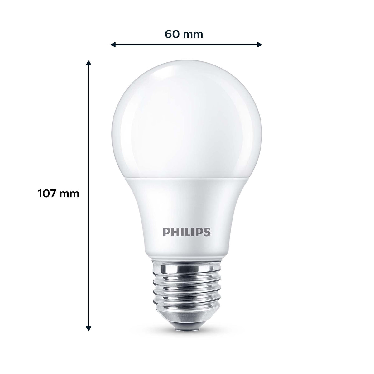 PHILIPS LED Frosted A67 Light Bulb 3 Pack [Warm White 2700K - E27 Edison Screw] 100W, Non Dimmable. for Home Indoor Lighting