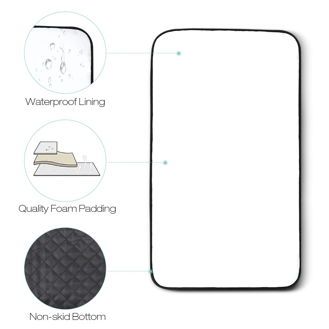 Lekebaby Foldable Travel Changing Mat Portable Baby Change Mat, Grey