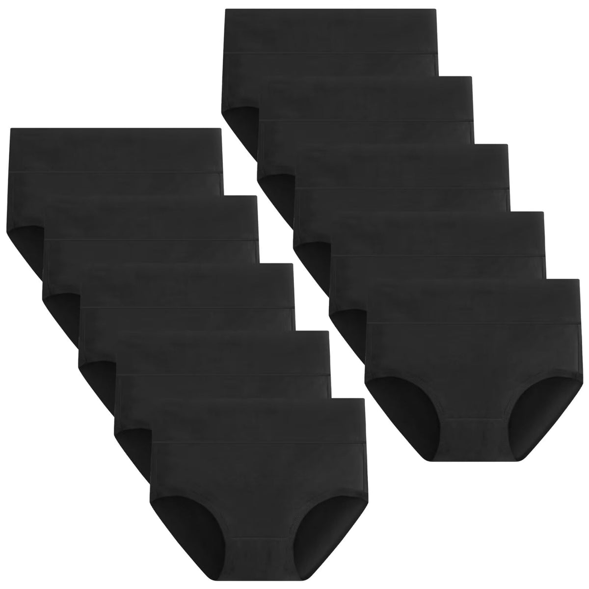 Underwear Women High Waisted Knickers for Women 5 Pack Full Briefs