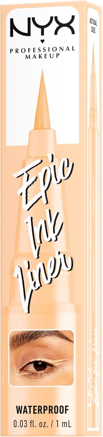 NYX Professional Makeup Eye Liner, Epic Ink Waterproof Liner, Black