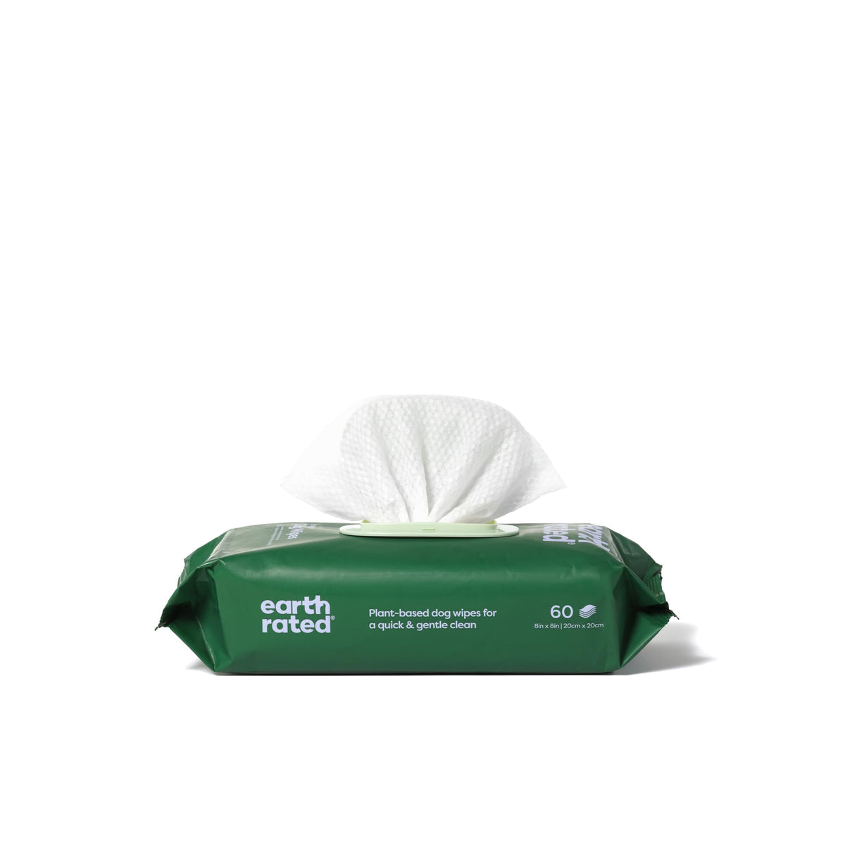 Earth Rated Pet Wipes for Dogs, Hypoallergenic, Cleaning and Hydrating, for Grooming Paws, Body and Bums, Unscented, 100 Count