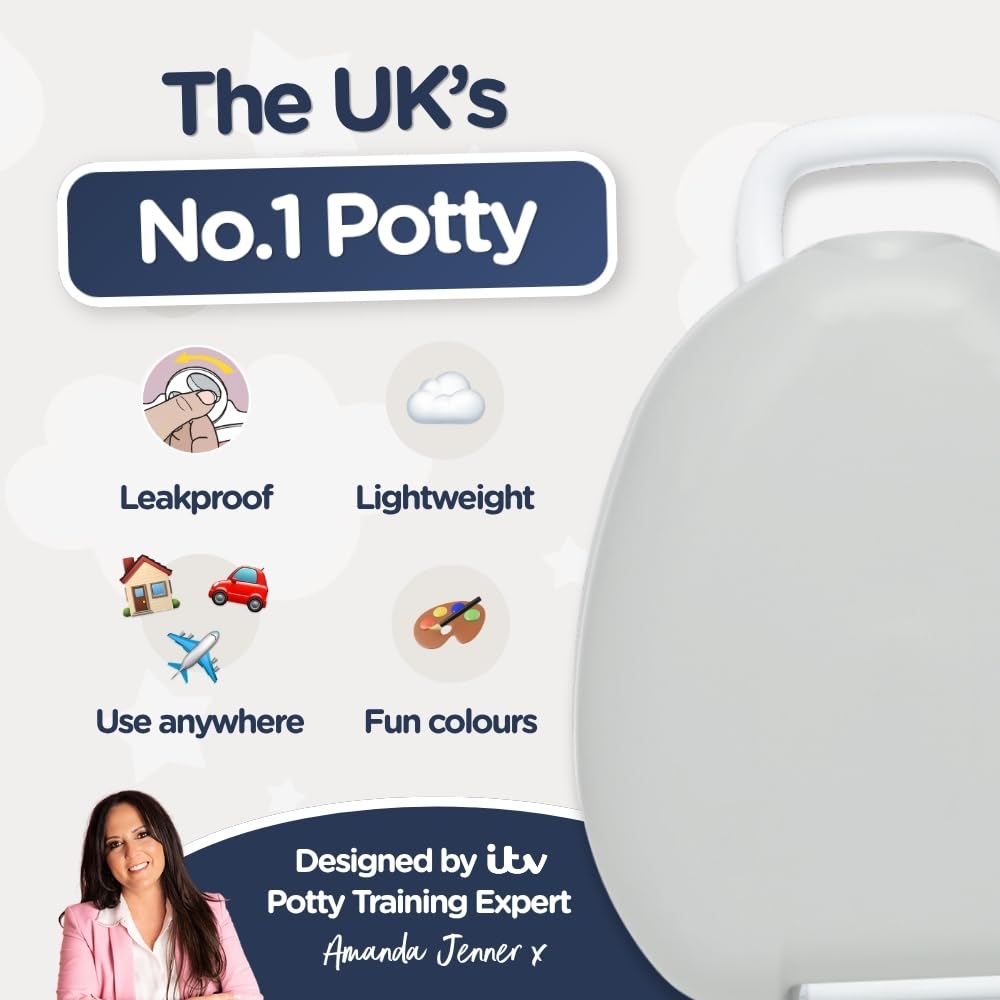My Carry Potty - Travel Potty, Award-Winning Portable Toddler Toilet Seat for Kids to Take Everywhere (Ladybird)