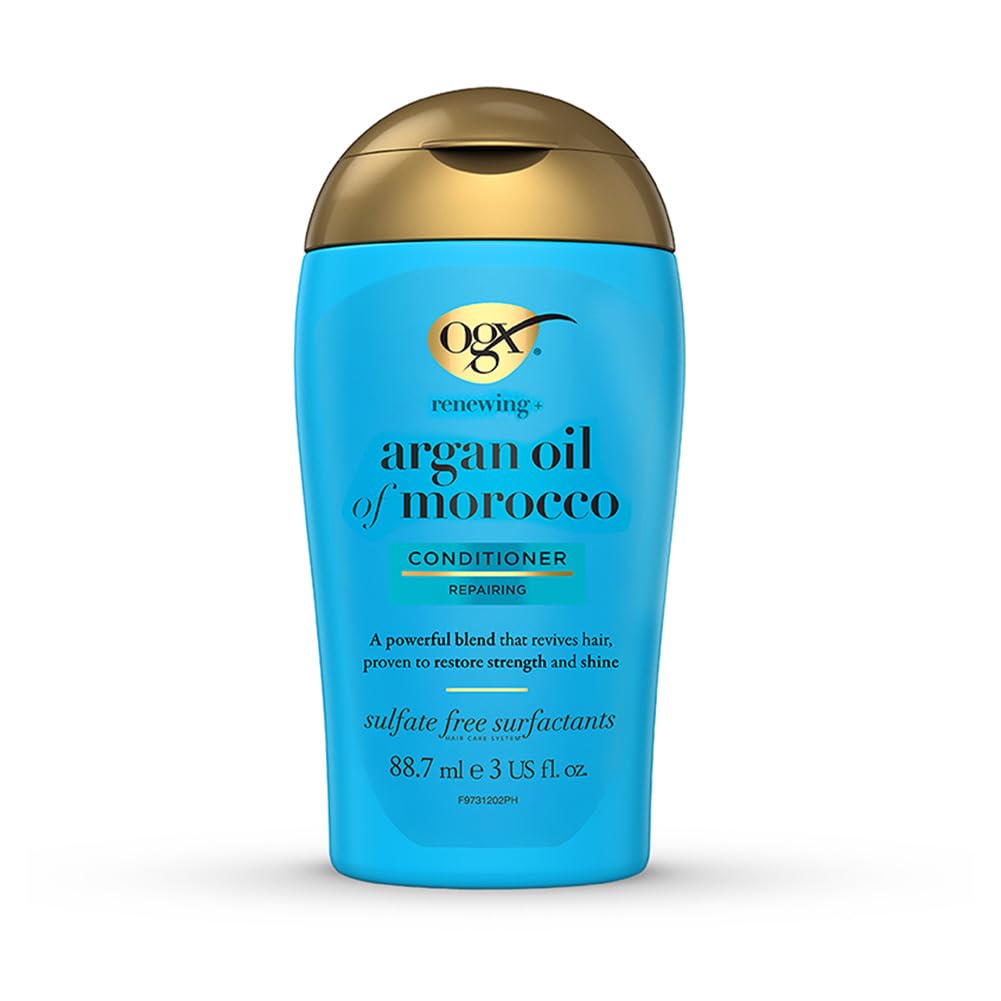 OGX Argan Oil of Morocco Hair Conditioner, Hydrate and Repair, Intensively Moisturises, for Dry and Damaged Hair, Sulfate Free Surfactants, 385ml