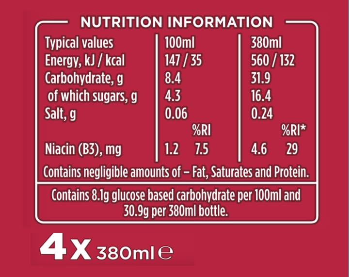 Lucozade Energy Cherry 500ml (Pack of 12)