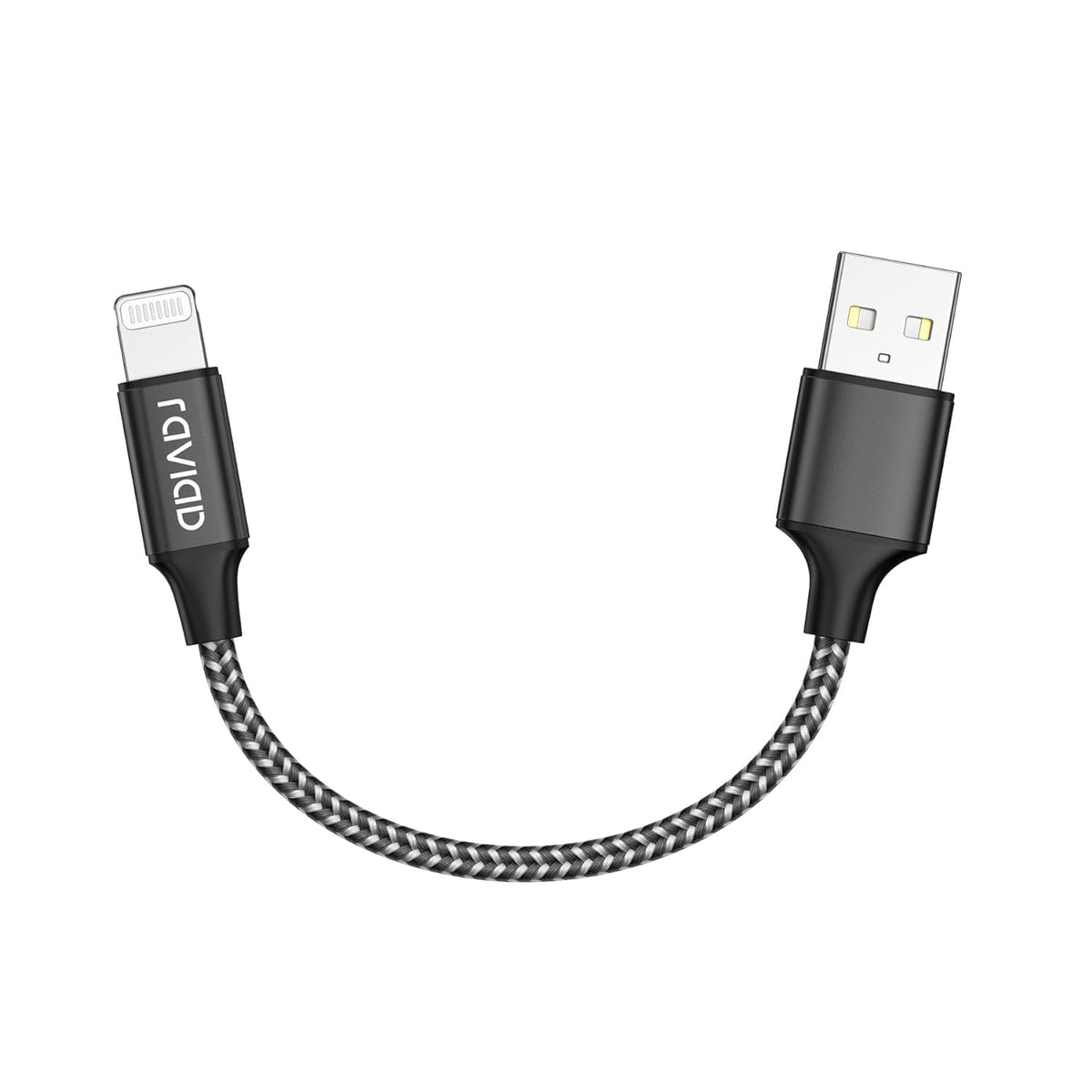 RAVIAD iPhone Cable Short [0.5FT/15CM, MFi Certified] iPhone Charger Cable