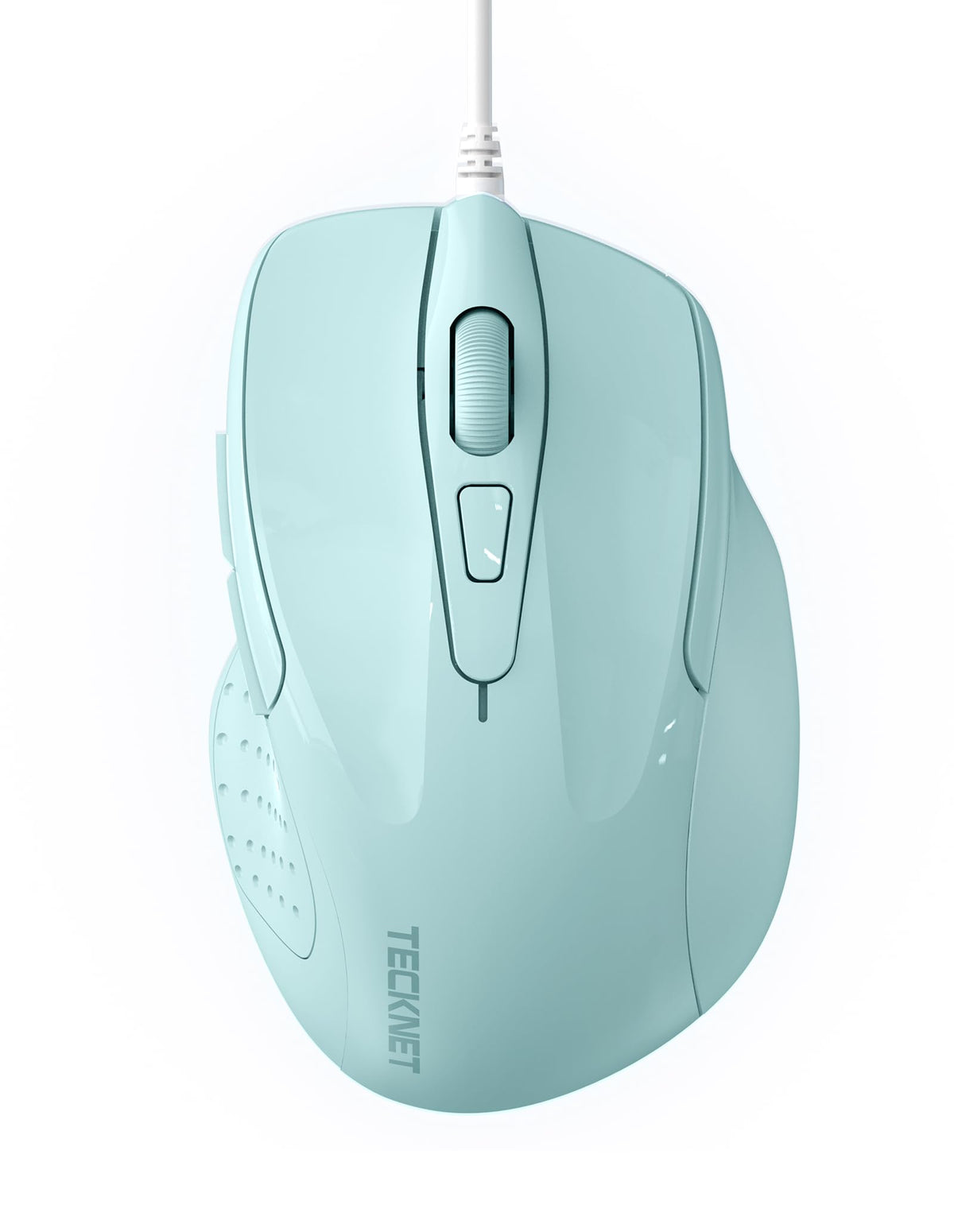 TECKNET USB Wired Mouse, 6400 DPI Mice 4 Adjustable DPI with 6-Button Corded, Optical Computer Mouse with Ergonomic Design for Laptop, Chromebook, PC, Desktop, Mac, Notebook