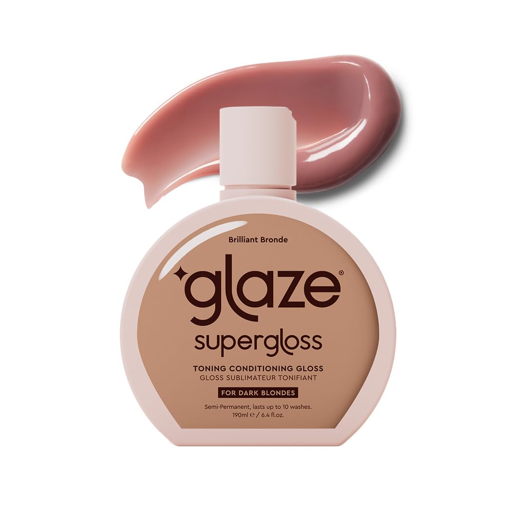 Glaze Supergloss Color Conditioning Gloss – Hydrating Semi-Permanent Colour Hair Gloss & Shine Boost – For Natural, Unbleached Dark Brown Hair – 190ml - Sleek Espresso