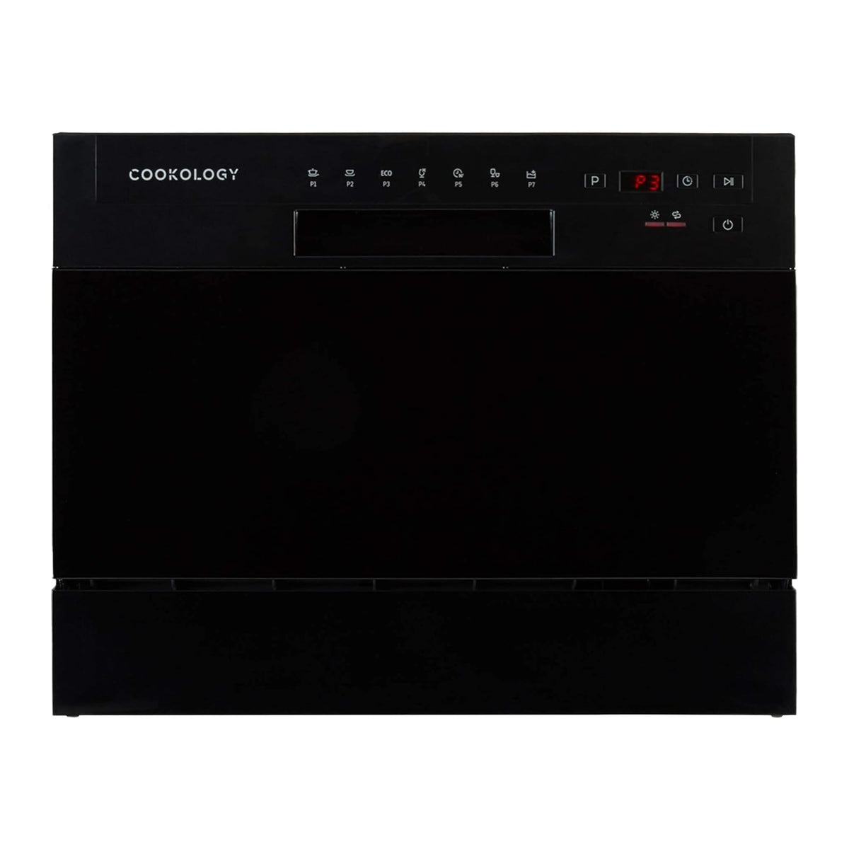 Cookology 6.5L Mini Countertop Dishwasher - 6 Place Settings - White