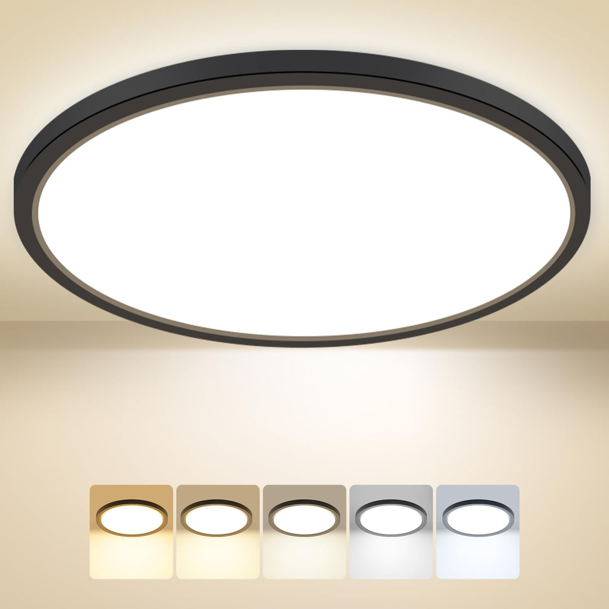 Peasur Bathroom Light, 3000K/3500K/4000K/5000K/6500K 5 Color Temperature