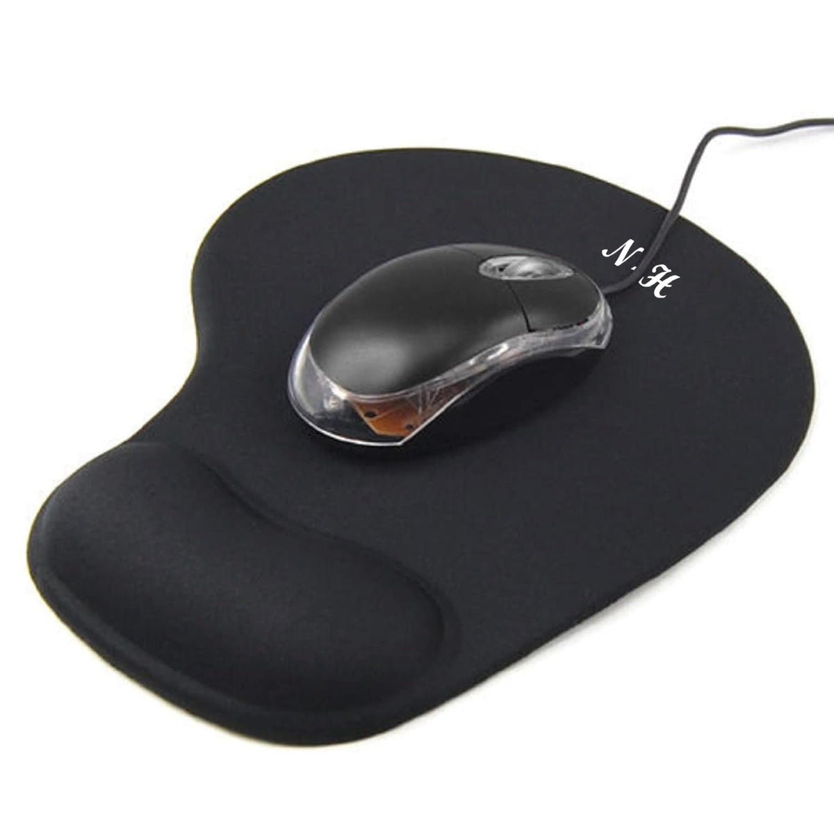 Mouse Mat ANTI-SLIP COMFORT MOUSE PAD MAT WITH GEL FOAM REST WRIST SUPPORT FOR PC LAPTOP (Blue, Regular)