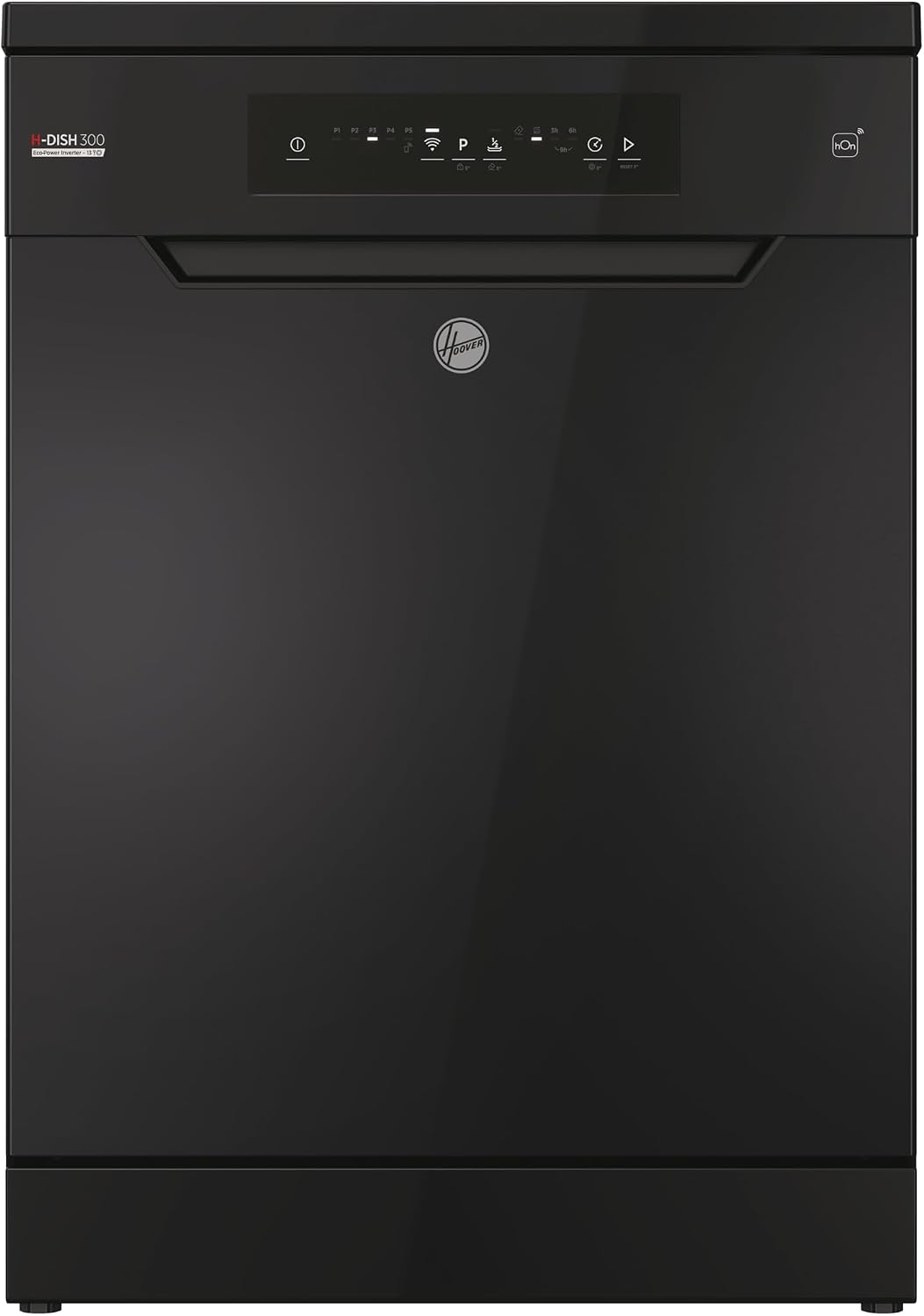 Hoover H-DISH 300 Dishwasher, 13 Place Settings, Black, C Class