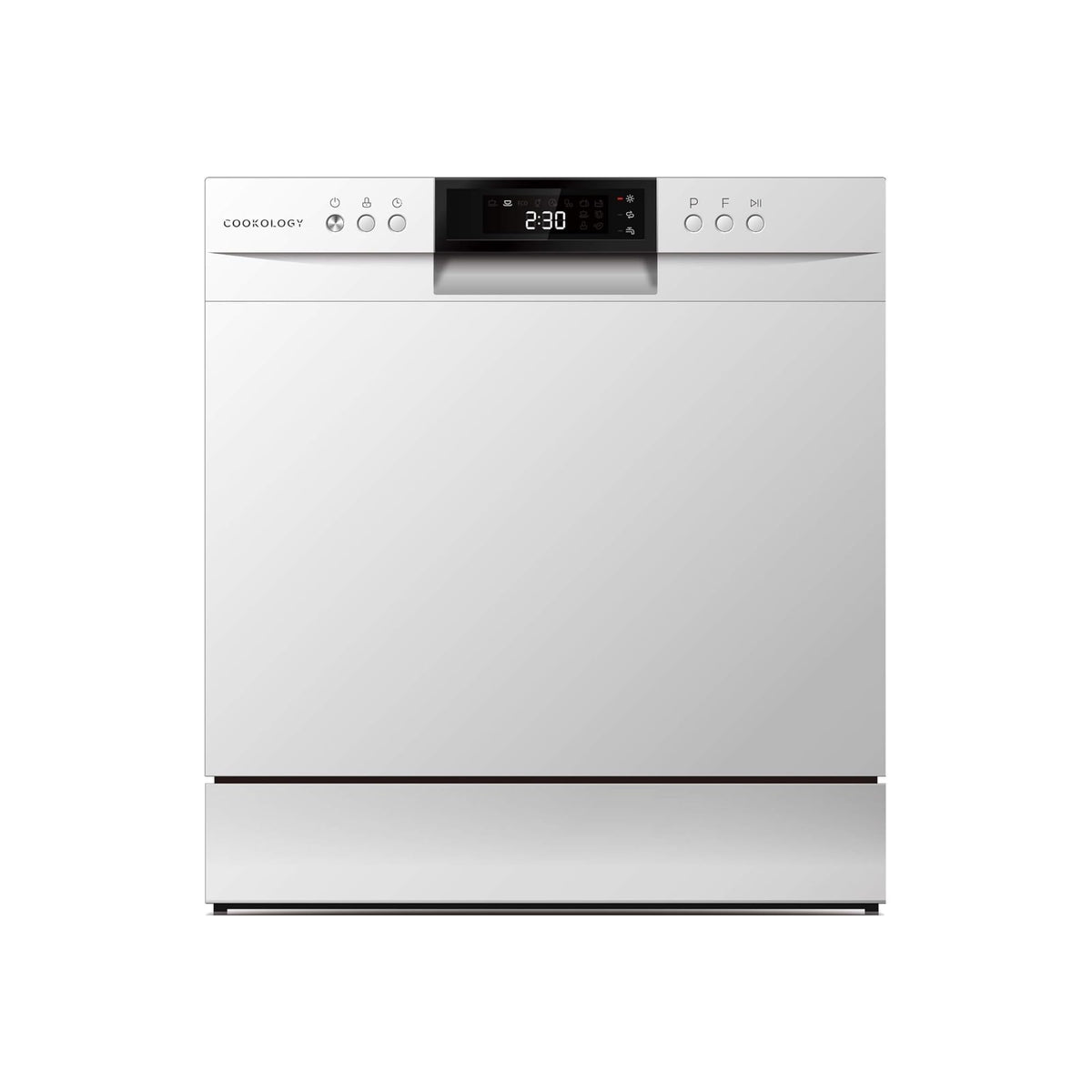 Cookology Mini Countertop Dishwasher - 8 Place Settings - Silver