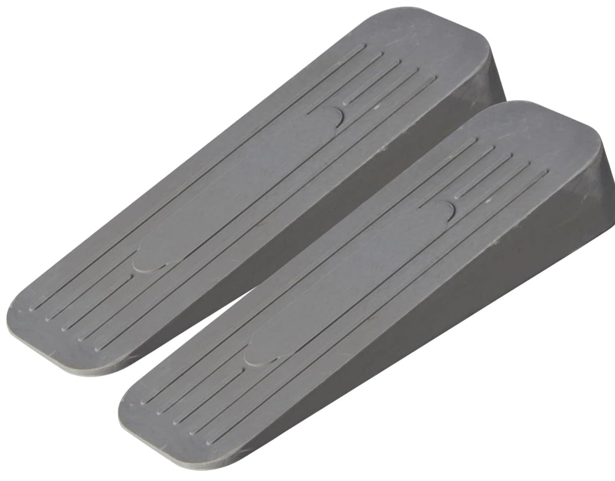 Merriway BH02509 Heavy Duty Non Slip Rubber Door Wedge, Grey, Pack of 1
