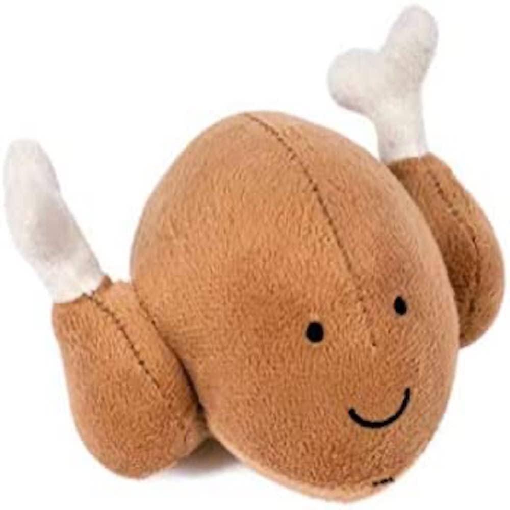 Petface Foodie Faces Fluffy Carrot Dog Toy