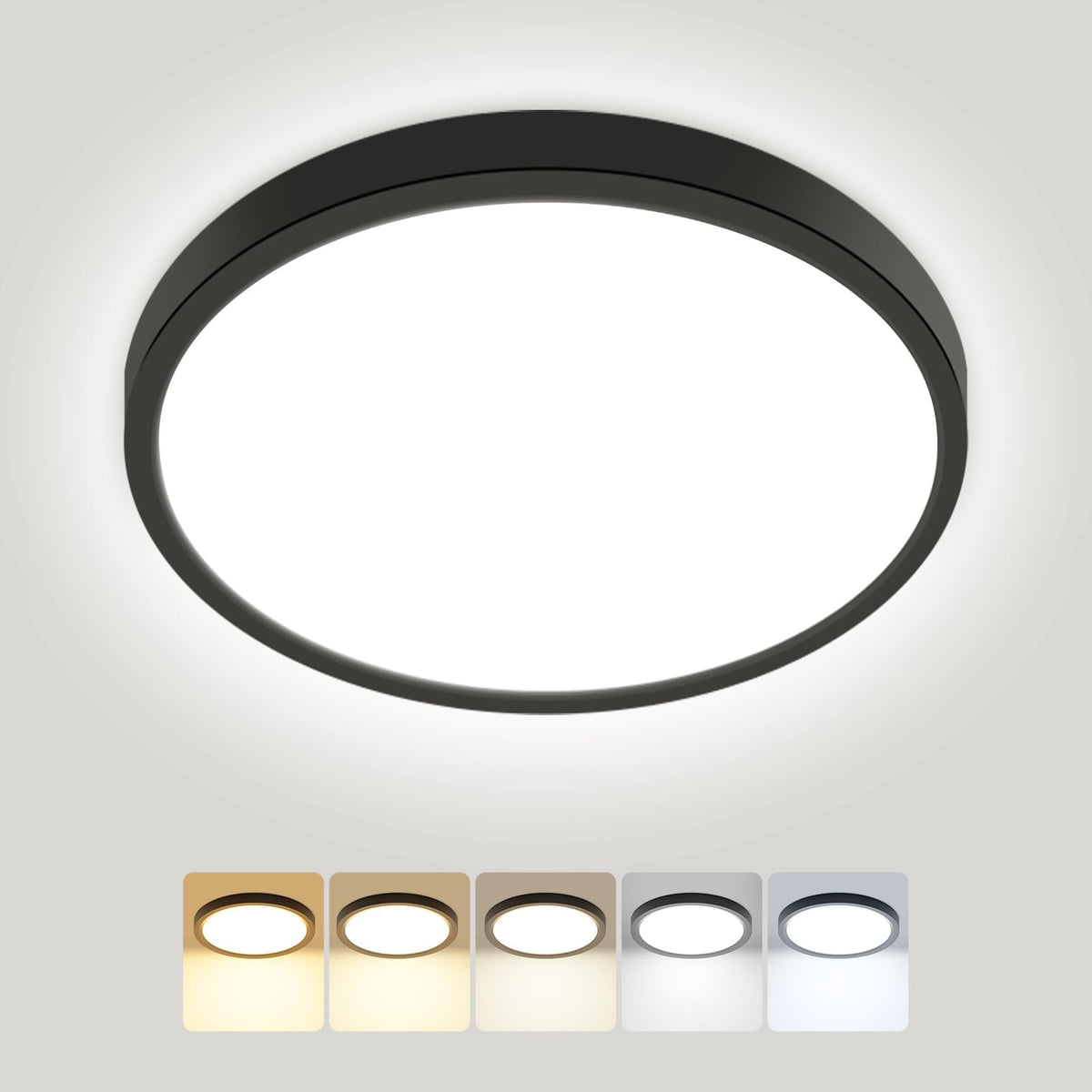 Peasur Bathroom Light, 3000K/3500K/4000K/5000K/6500K 5 Color Temperature