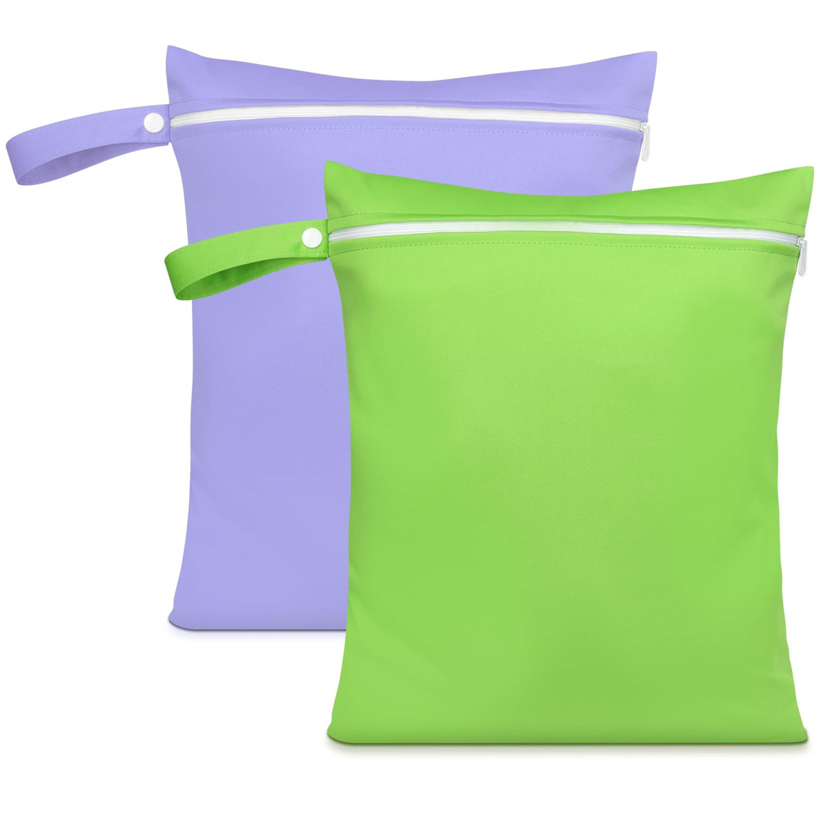 2PCS Wet Bags for Baby Items, Wet Swimsuits, Beach, Camping(Black)
