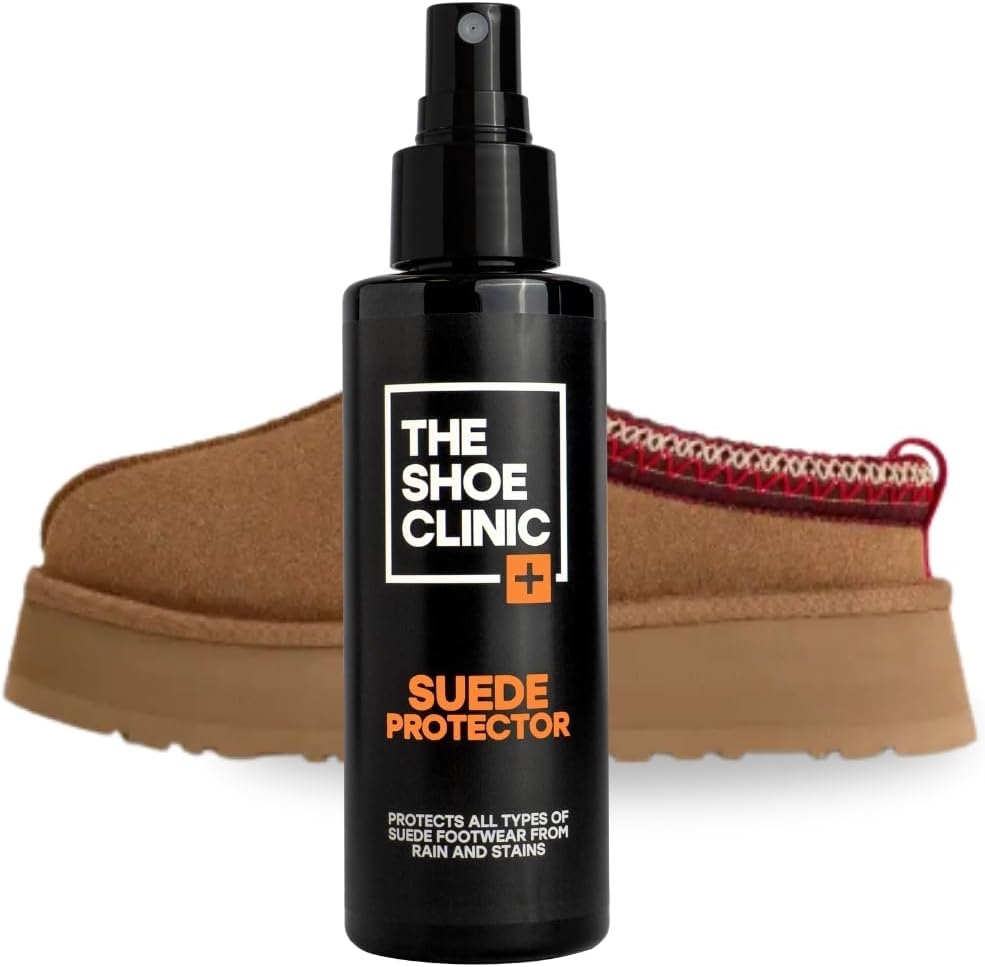 Shoe Clinic Suede Protector Spray for Suede & Nubuck Leather | Stain, Dirt & Rain Water Protection | Waterproof Shoe Protector Spray for Shoes, Boots & Trainers | 125ml
