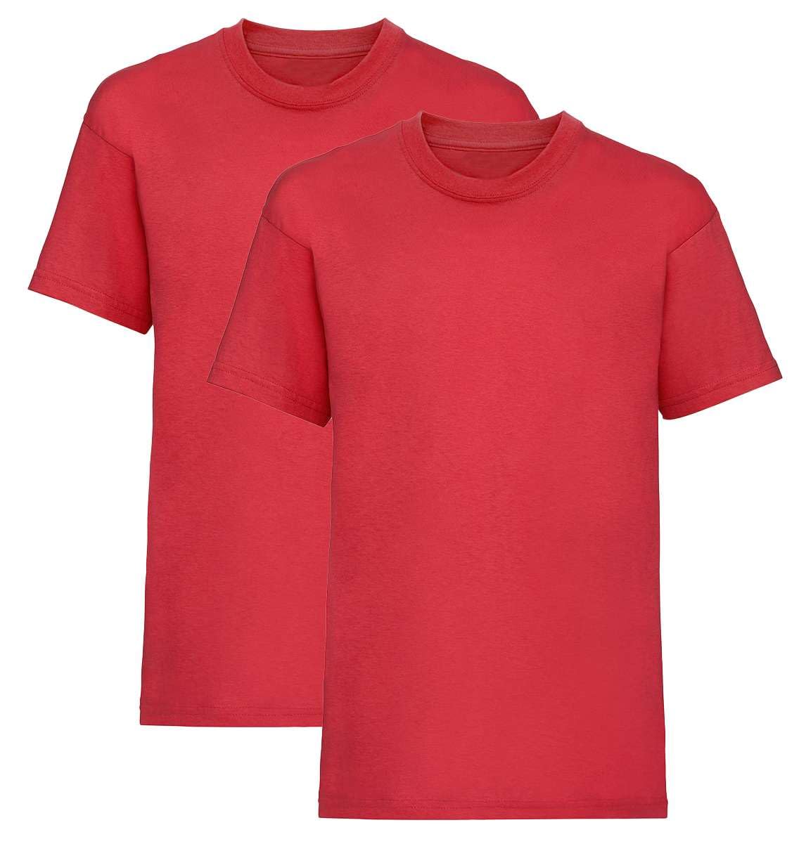 Listers Schoolwear Boys T-Shirt (Pack of 2) 100% Cotton 1-15 Years