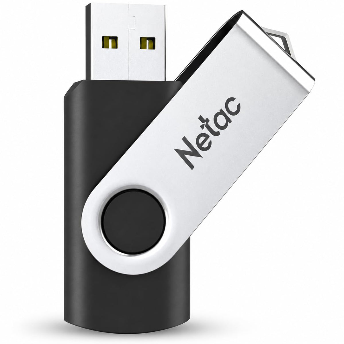 Netac 64GB USB 2.0 Flash Drive, Swivel Design Memory Sticks, Pen Drive, Usb Sticks for Data Storage, Zip Drive and jump Drive with LED Light
