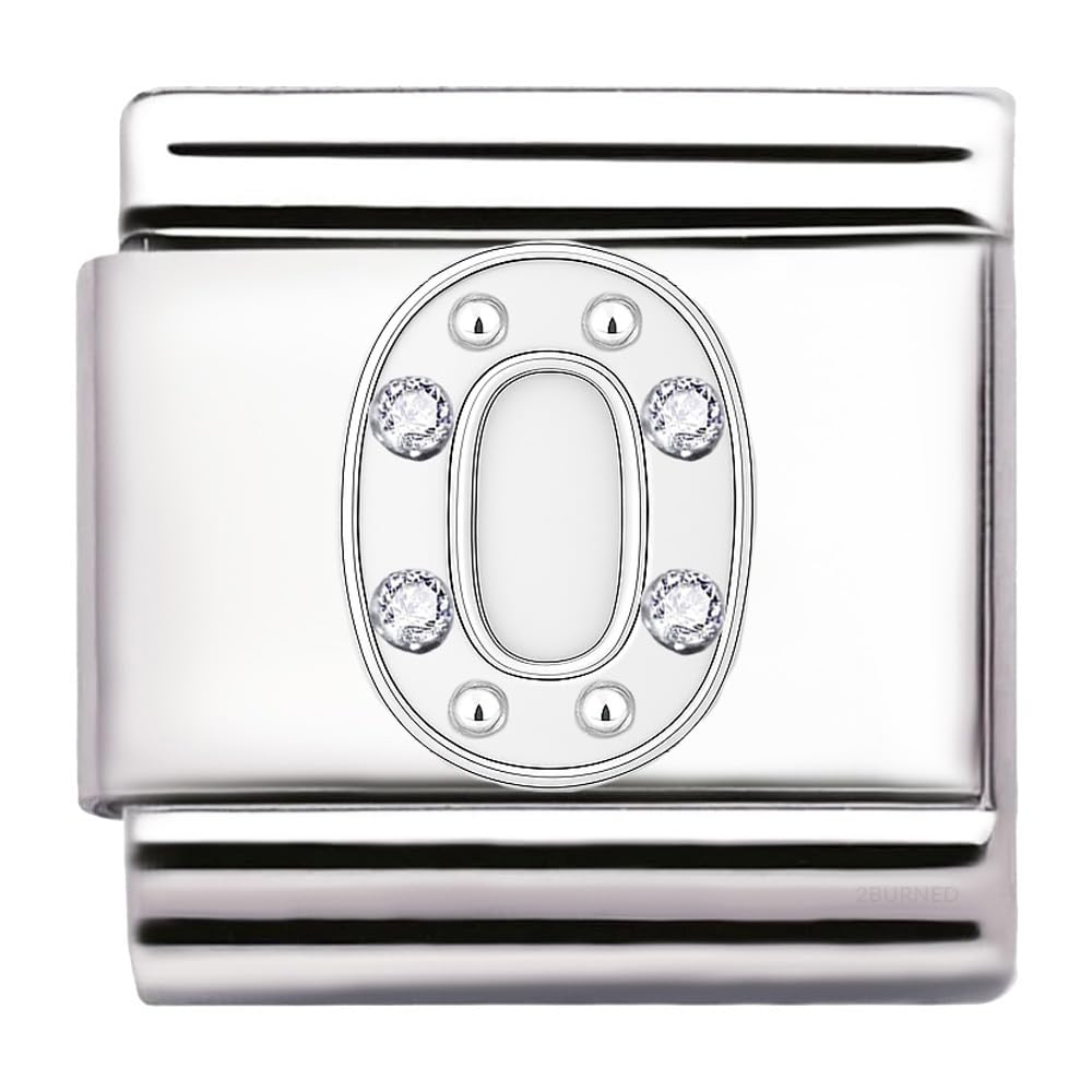 Italian Charm Link Number Birthday Milestones fit 9mm bracelet