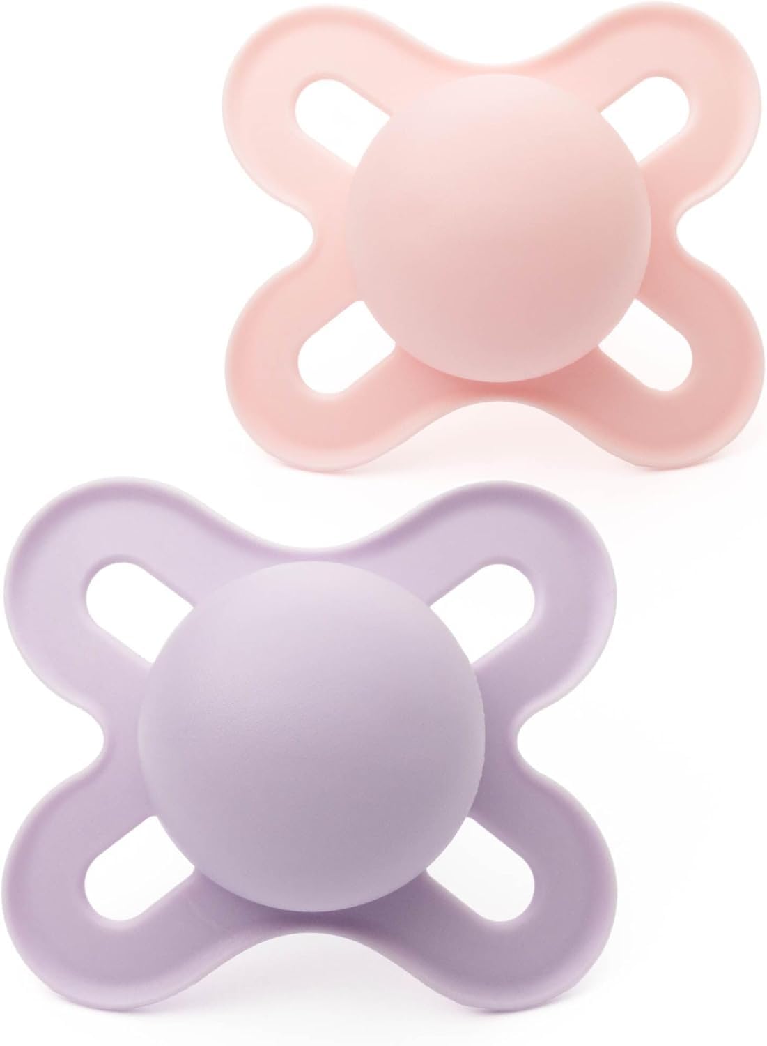 MAM Original Start Dummies, 0-2M, 2 Pack, Orthodontic Design, Cream/Yellow