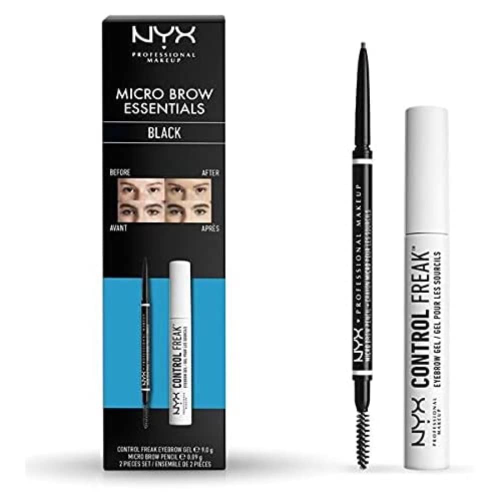 NYX Professional Makeup Micro Brow Pencil, Dual Ended Precise: Ash Brown
