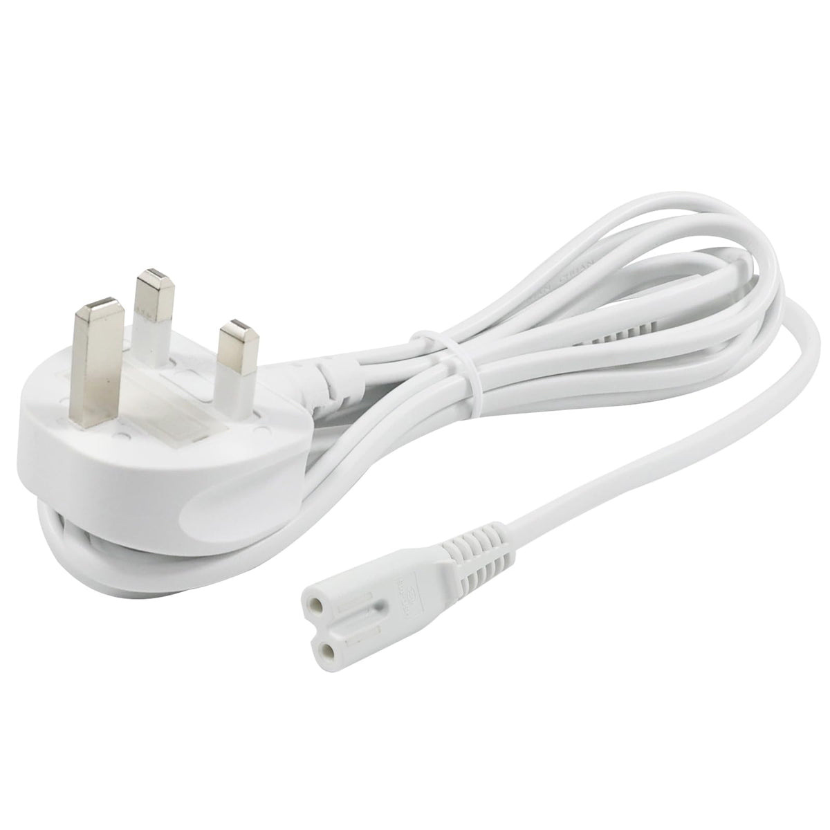 power 5M UK 3PIN Plug to IEC C7 Figure 8 Replacement Mains Cable Compatible with PS5, Xbox Series X, tv, Samsung, LG, Sony