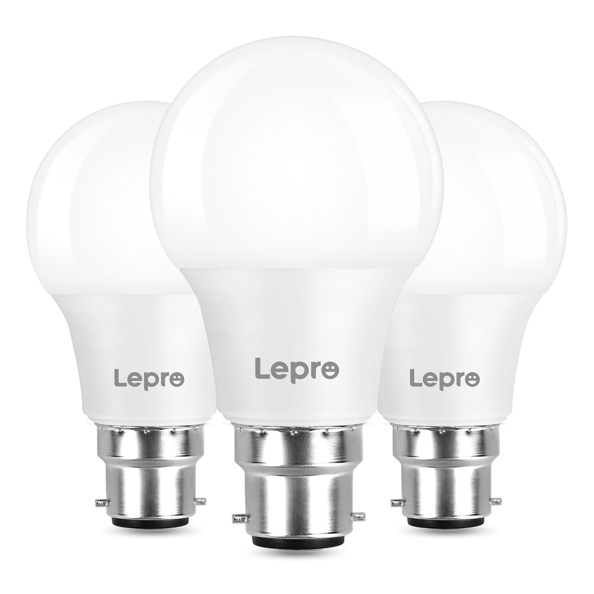 Lepro B22 Bayonet Light Bulb, 8.5W = 60W, 806lm Warm White 2700K, 6 Pack