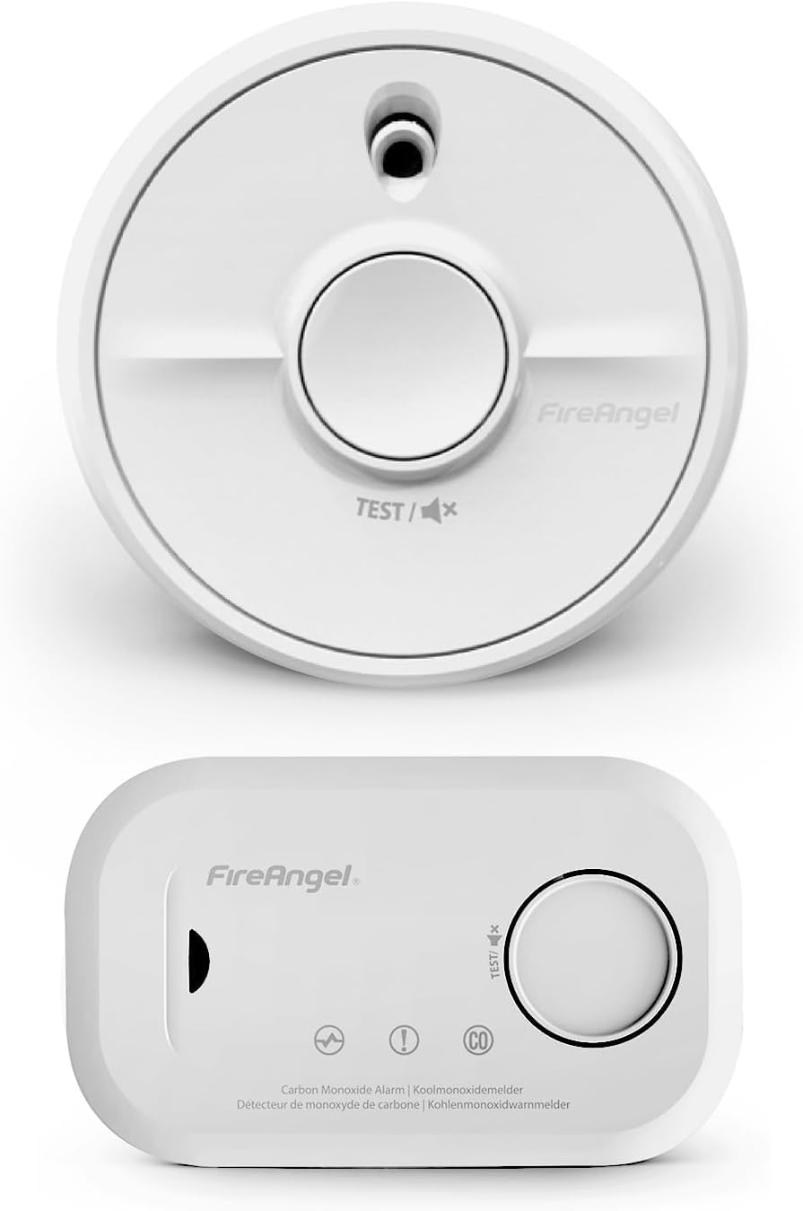 FireAngel SB1-R Smoke Alarm and FA6813 Carbon Monoxide Detector Set
