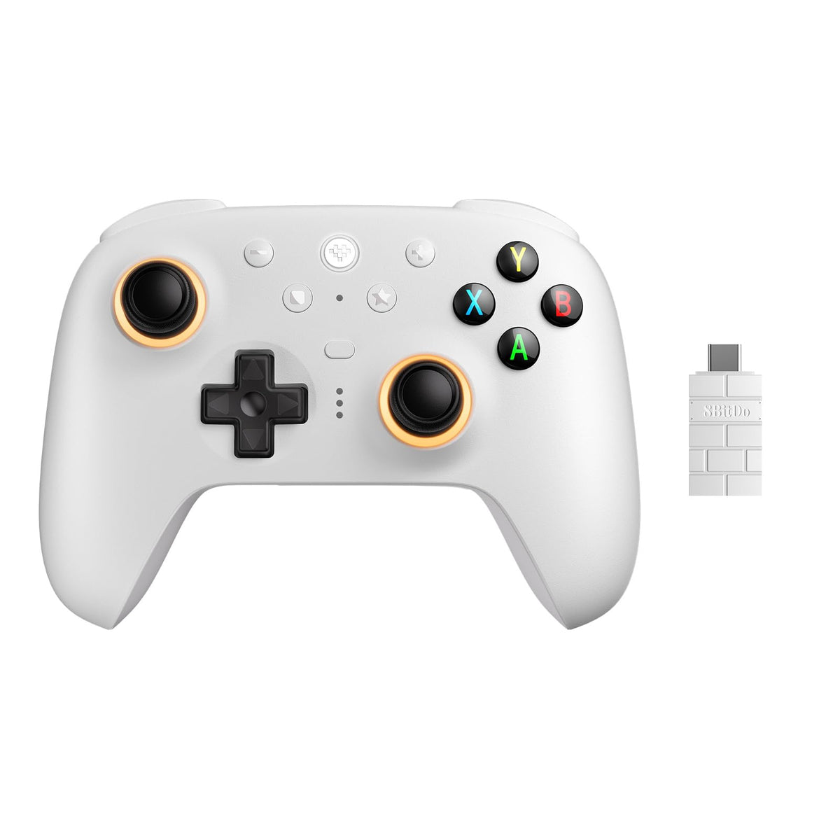 8Bitdo Ultimate 2 Wireless Controller for Windows & Android, Gaming Controller with TMR Joysticks, Switchable Hall Effect/Tactile Triggers, Motion Control, RGB Fire Ring, 8Speed Wireless Tech, Purple